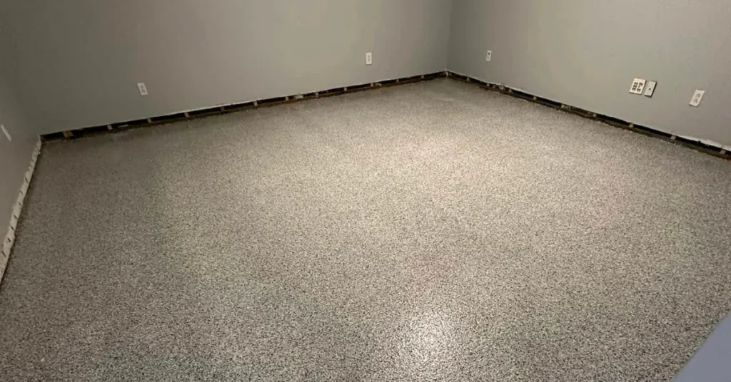 Epoxy flooring basement